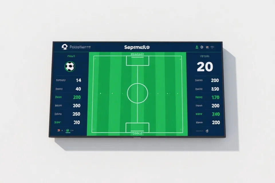 比赛赛果与比分数据可视化示意图