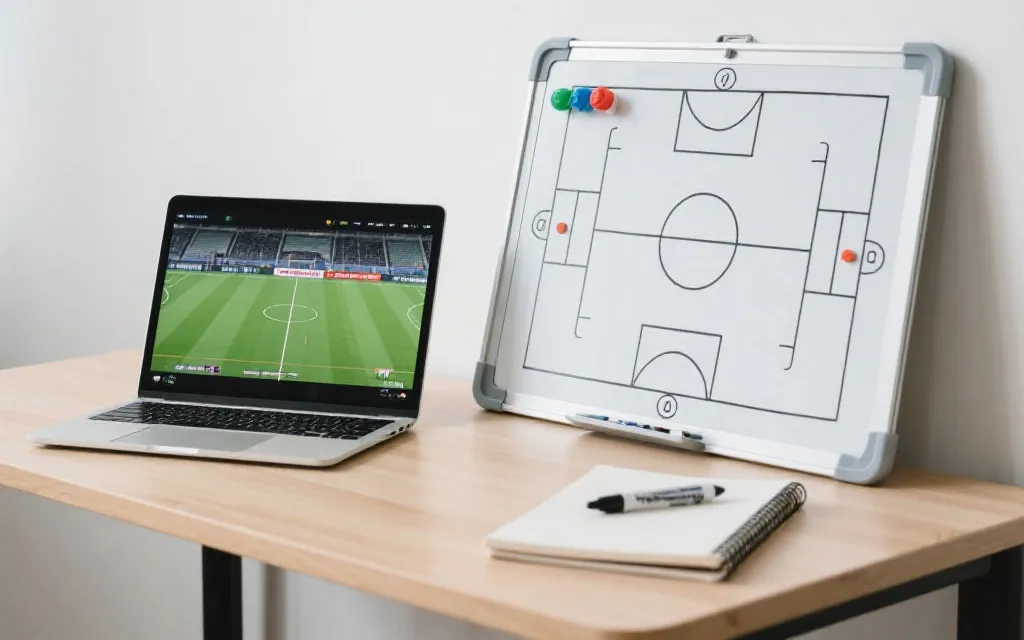 战术板与比赛画面同屏的复盘场景